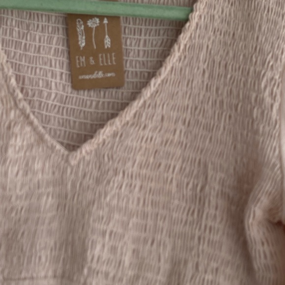 **EM & ELLE Find You Crop Top in Champagne (M) NWT - Picture 4 of 6